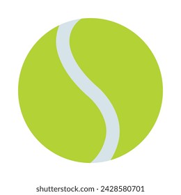 Tennis Ball Vector Flat Icon