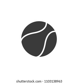 Tennis ball vector icon