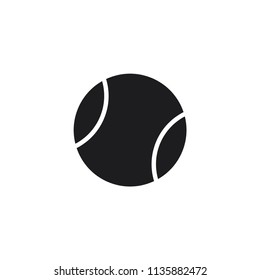 tennis ball vector icon 