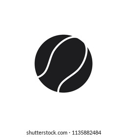 Tennis Ball Vector Icon 