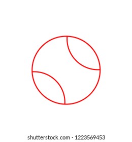 tennis ball vector icon