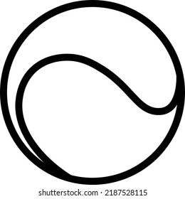 icono de tenis vectorial de pelota de tenis
