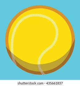 Tennis Ball Vector Icon