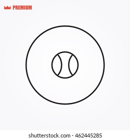 Tennis ball vector icon
