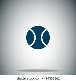 Tennis ball vector icon