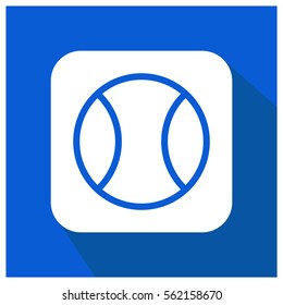 Tennis ball vector icon