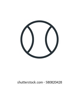 Tennis ball vector icon