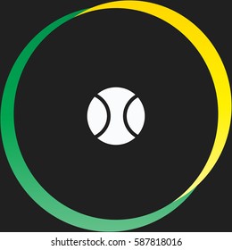Tennis ball vector  icon