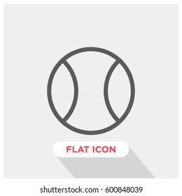 Tennis ball vector icon