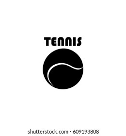 Tennis ball vector icon.