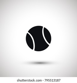 tennis ball vector icon