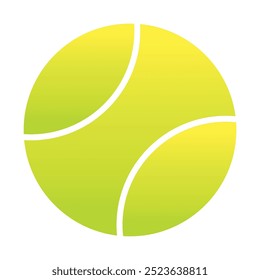 Tennis ball vector, icon, design. Tennis ball silhouette, symbol design for logo, app, website. Vector illustration.