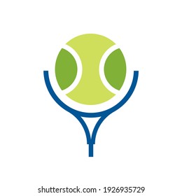 tennis ball vector icon isolated on white