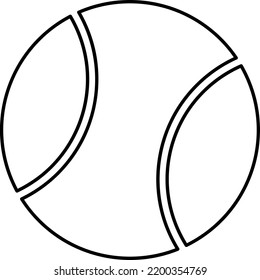 Tennis ball vector icon on white background..eps

