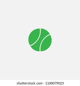 Tennis ball vector icon sphere round sports ball