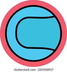  Tennis Ball Vector Icon which is suitable for commercial work and easily modify or edit it
