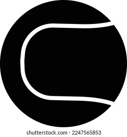 Tennis Ball Vector Icon which is suitable for commercial work and easily modify or edit it
