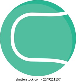 Tennis Ball Vector Icon which is suitable for commercial work and easily modify or edit it
