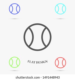 tennis ball vector icons. tennis game. tennis sport icons. tennis  kids icons.10 eps icon icons . flat icon design.