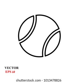 tennis ball. vector illustration