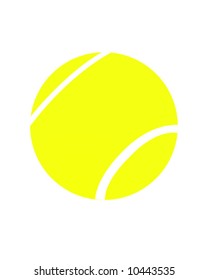 Tennis Ball Vector Illustration