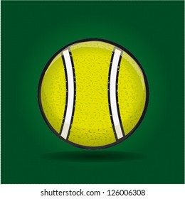 Tennis ball. Vector illustration