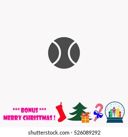 Tennis ball  vector illustration.