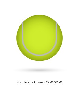 Tennis ball. Vector illustration