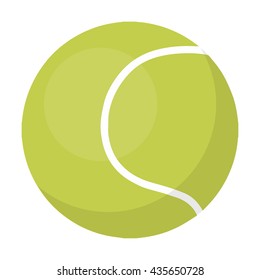 Tennis ball vector illustration icon in cartoon design