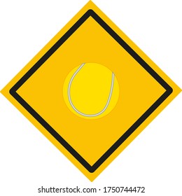 tennis ball. Vector illustration for web and mobile design.