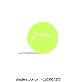 Tennis ball vector logo illustration isolated sign symbol