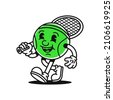 cartoon racquet