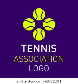 tennis balls logo design for clubs