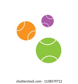 Tennis balls set