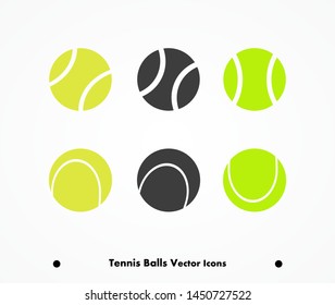 Tennis balls, and silhouette vector illustration