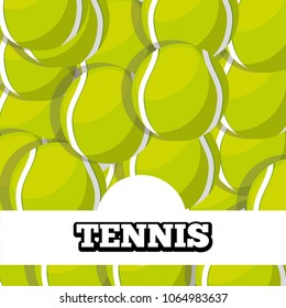 tennis balls sport background design