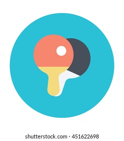 Tennis Bat Vector Icon