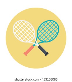Tennis Bat Vector Icon