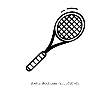 Tennis black icon. Tennis Racket vector symbol. Tennis Racket vector icon for web graphic design. Sport icon