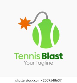 Modelo de design de logotipo de tênis Blast. Bom para negócios, agência, comunidade e organização