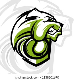 Tennis Bulldog Team Logo