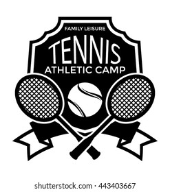 Tennis Camp Vector Icon