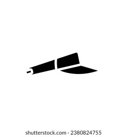 Ilustración de vectores de iconos llenos de capucha de tenis