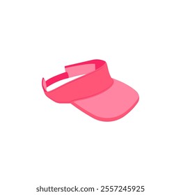 Tennis Cap, Sport Equipment Vector Illustration Isolated