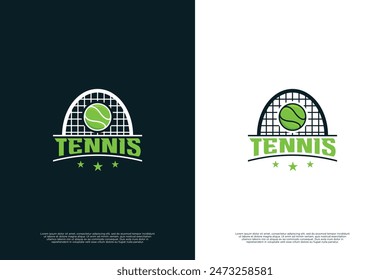 Tennis championship emblem logo design