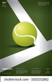 Tennis Championship Poster Vector illustration