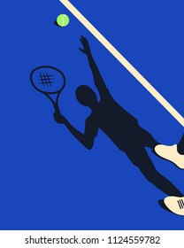 Tennis Championship, Poster, Vector illustration