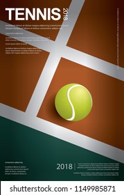 Tennis Championship Poster Vector illustration