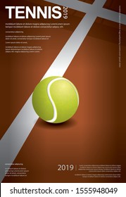 Tennis Championship Poster Vector illustration