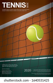 Tennis Championship Poster Vector illustration